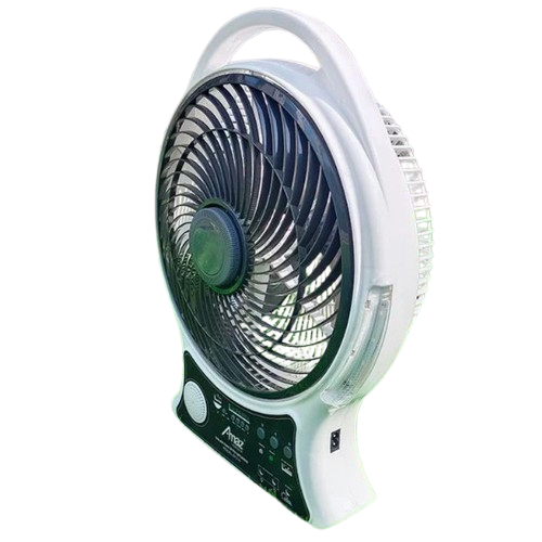 Abanico Recargable 14" Solar con Altavoz