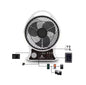 Abanico Recargable 14" Solar con Altavoz